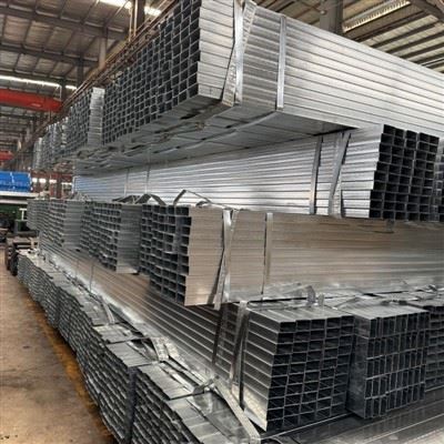 Xitoy zavodi ichi bo'sh kvadrat quvur issiq daldırma galvanizli quvur to'rtburchaklar quvur 50X100