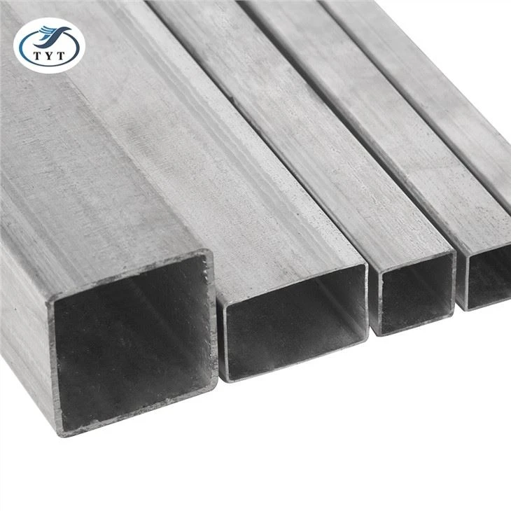 Qurilish uchun 40x40mm 6m uzunlikdagi qora temir kvadrat quvurli po'lat quvur